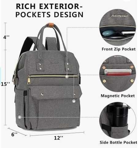 • NOWY Plecak Torba BAOMANYI - Bardzo Solidny i Praktyczny do Szkoły