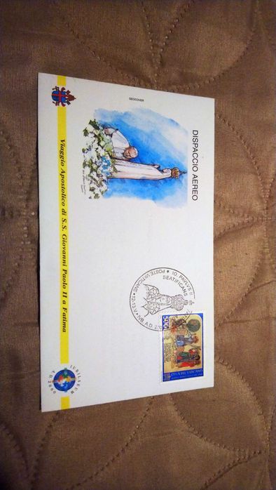 Envelopes edição da viagem apostólica S.S. João Paulo II a Fátima