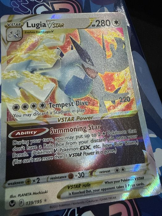 Karta pokemon Lugia v star