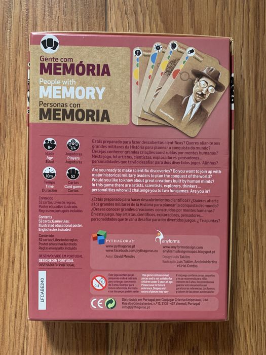 Jogo - Gente com Memória - Pythagoras