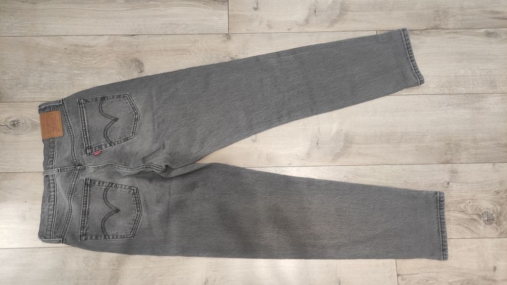 Nowe jeansy Levi's 501 oryginal cropped r. 26/30 szare