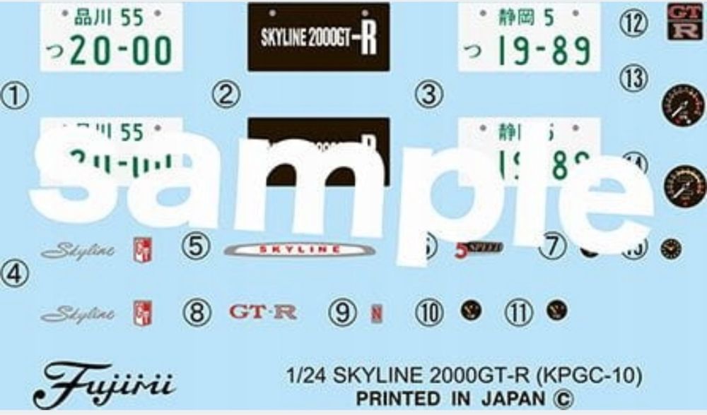 Samochód Nissan Skyline 2000 GT-R Fujimi 046709
