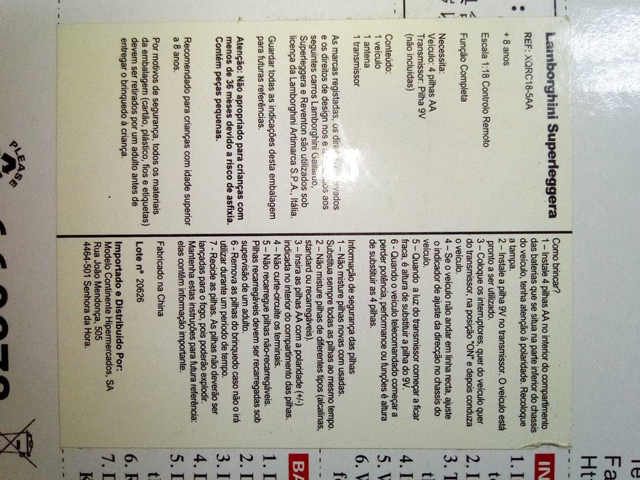 Lamborghini 1/18 NOVO A ESTREAR