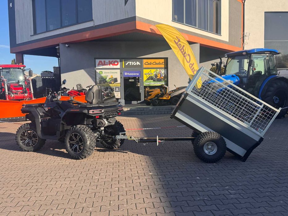 Przyczepa Do Quadów,Kiper, Duże Koła Baloty, Kula, Naburty, 500kg