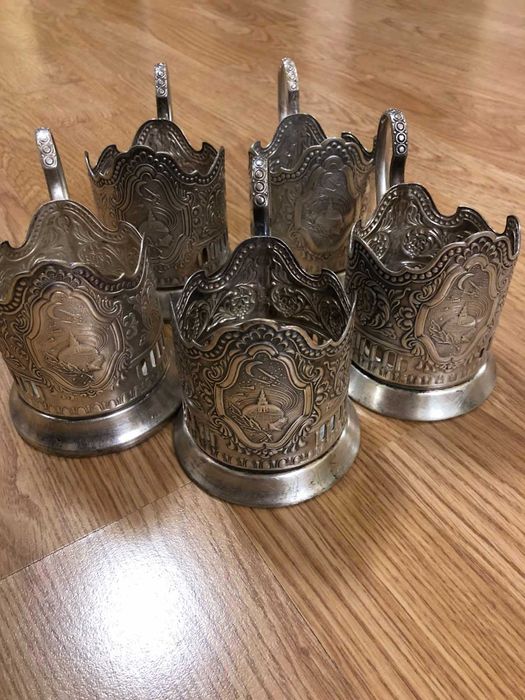 Подстаканники мельхиоровые