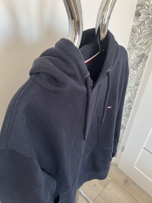 Tommy Hilfiger bluza z kapturem L granatowa hoodie basic logo