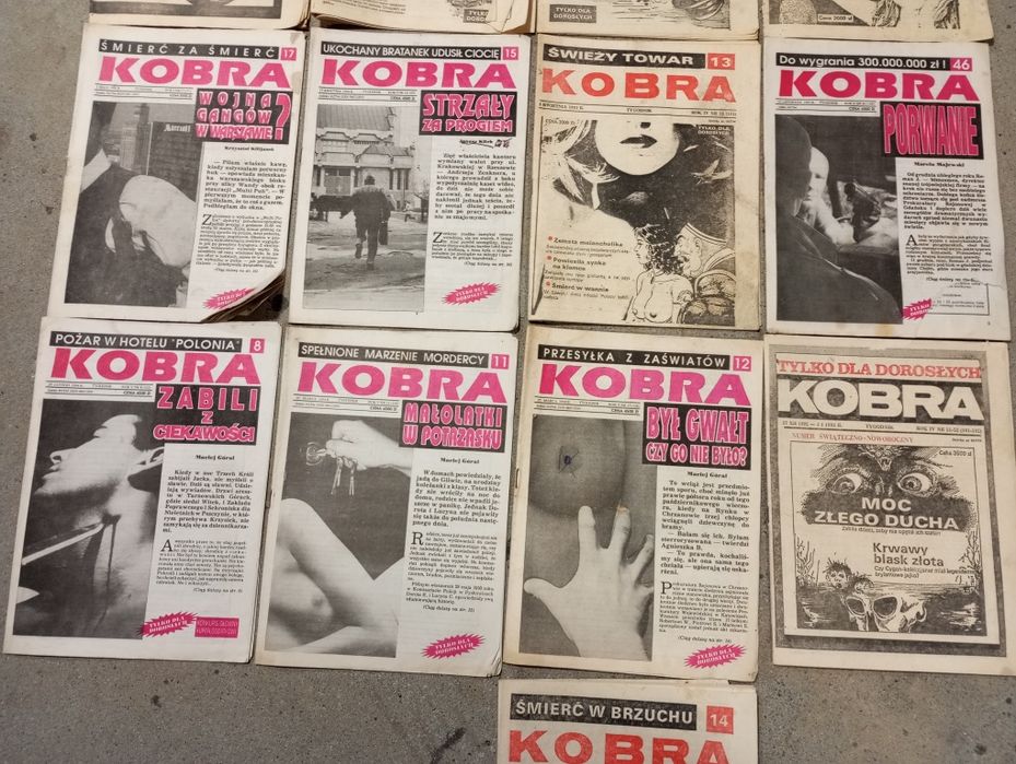 Gazeta czasopismo kobra lata 90