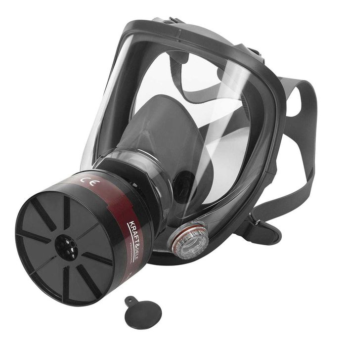 Maska pełnotwarzowa lakiernicza rozmiar M ochrona oczu, nosa i ust