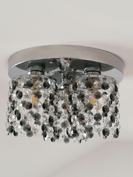 Żyrandol plafon kryształki