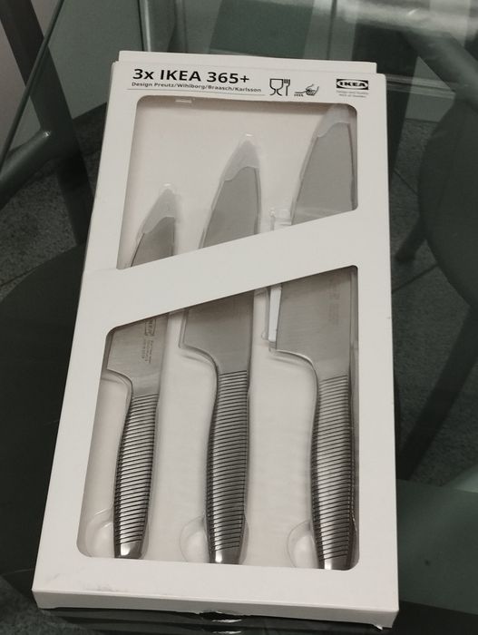 Conjunto de 3 facas chef Ikea 365+