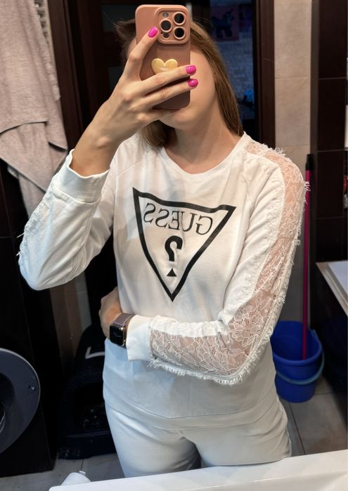 100% bawełniana bluza Guess rozmiar S długi rękaw