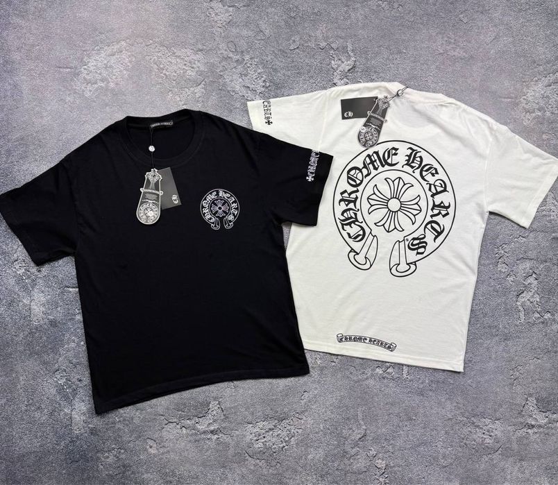 Футболка Chrome Hearts чорні і біла