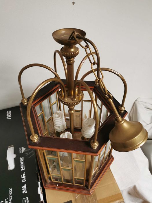 conjunto 5 candeeiros tecto e parede