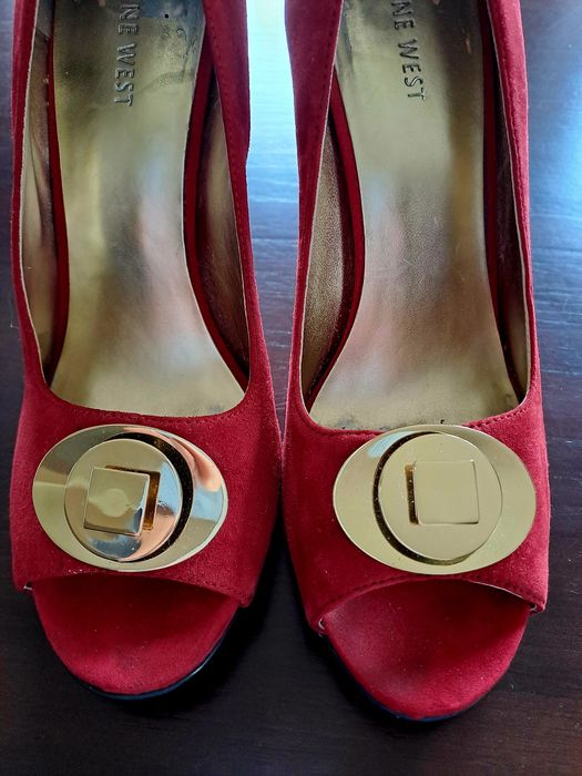 Szpilki Nine West czerwone 41