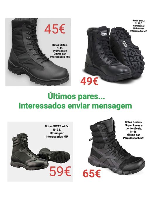 Botas táticas militares