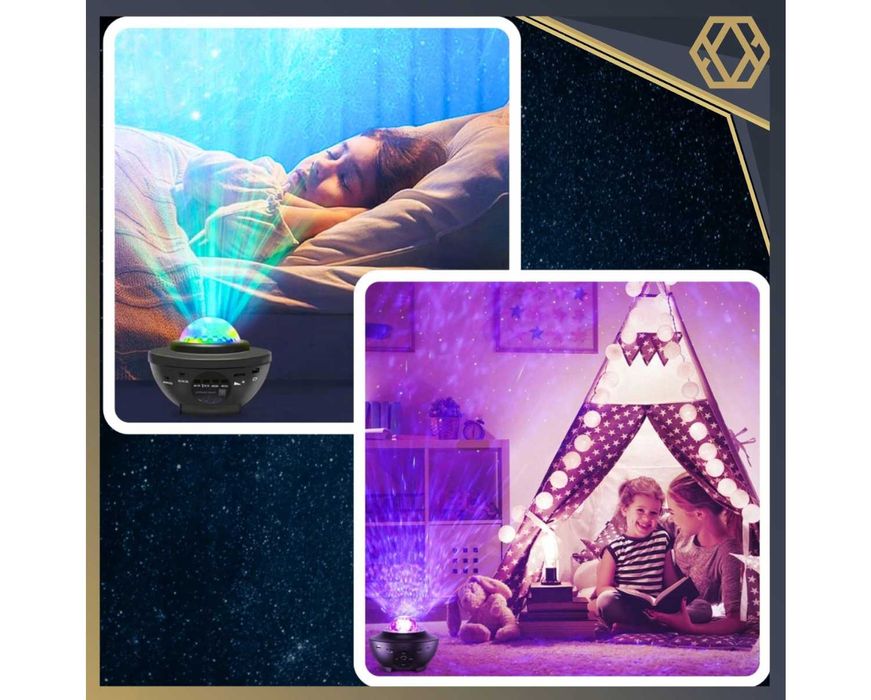 Projektor Gwiazd dla Dzieci Rzutnik Kosmosu Głośnik Bluetooth + Pilot