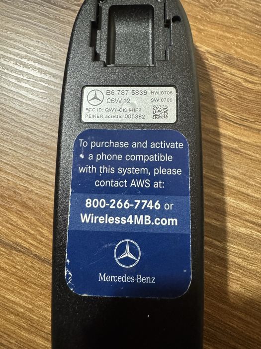 Używany moduł bluetooth, adapter B6.787.5839, Mercedes-Benz