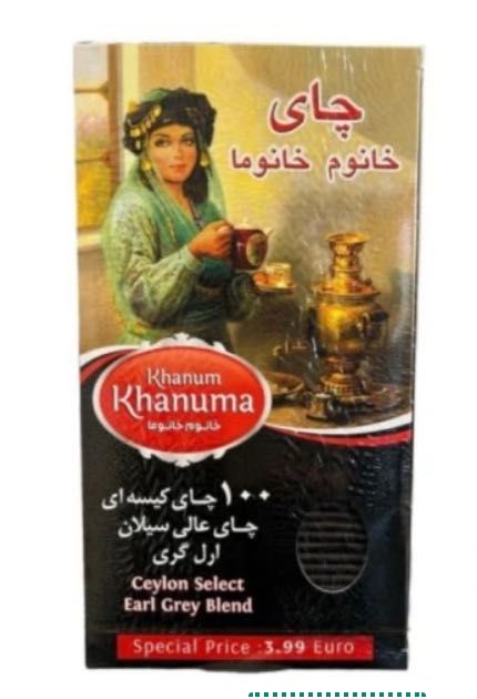 Herbata czarna earl grey Irańska Khanum 100t