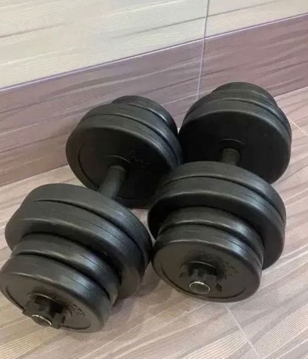 Розбірні гантелі 32 кг | Для дому та залу