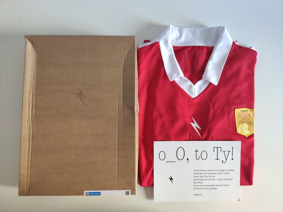 Cleant Kolor Roku 2018, koszula piłkarska rozmiar XL, streetwear