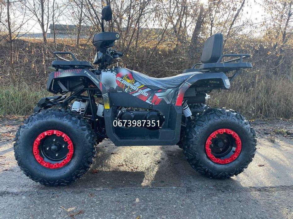 Квадроцикл Comman Scorpion 200cc + Лебідка + Фаркоп Навантаження 300 кг БЕЗКОШТОВНА доставка додому в зібраному стані  Кредитуємо