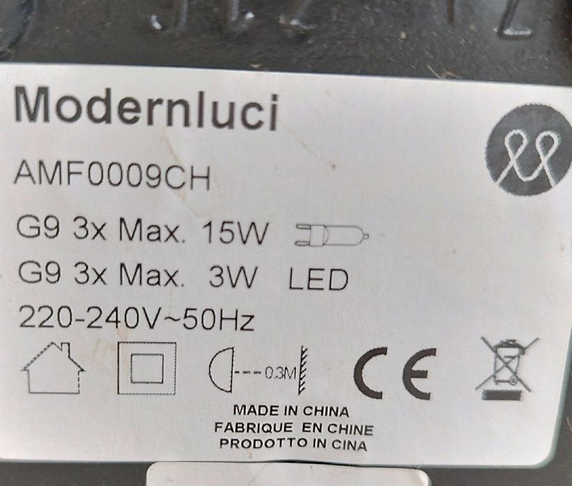 Lampa stojąca podłogowa szklane klosze Modernluci