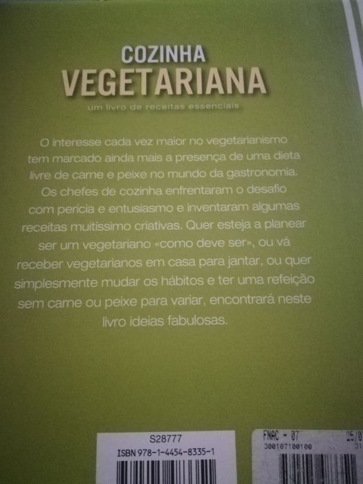 Livro de cozinha vegetariana