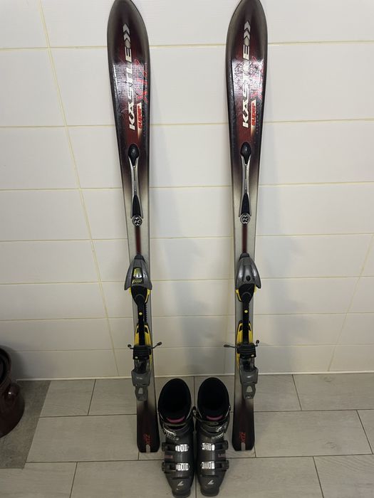 Narty i buty narciarskie