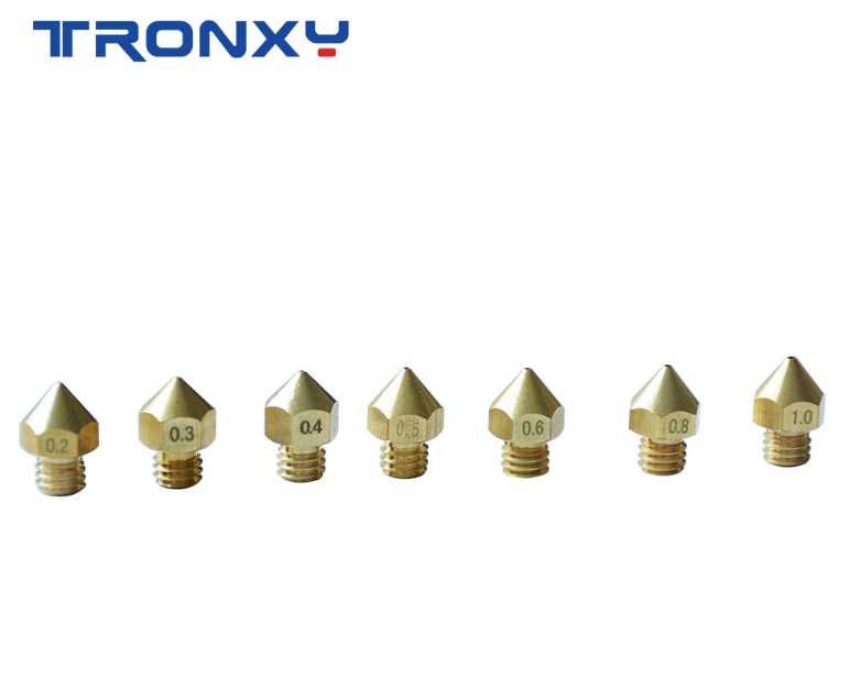 Dysza do drukarki 3D tronxy MK8 M6, złącz pneumatyczne, sprężynki