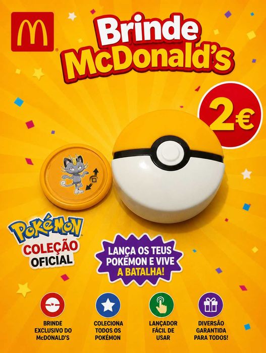 Brinde Macdonalds - Coleção Pokémon - Lançador