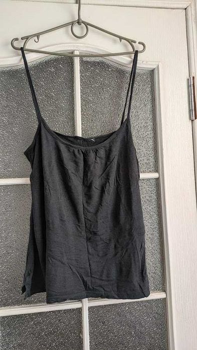 Жіночий топ спагетті колір чорний розмір великий XL