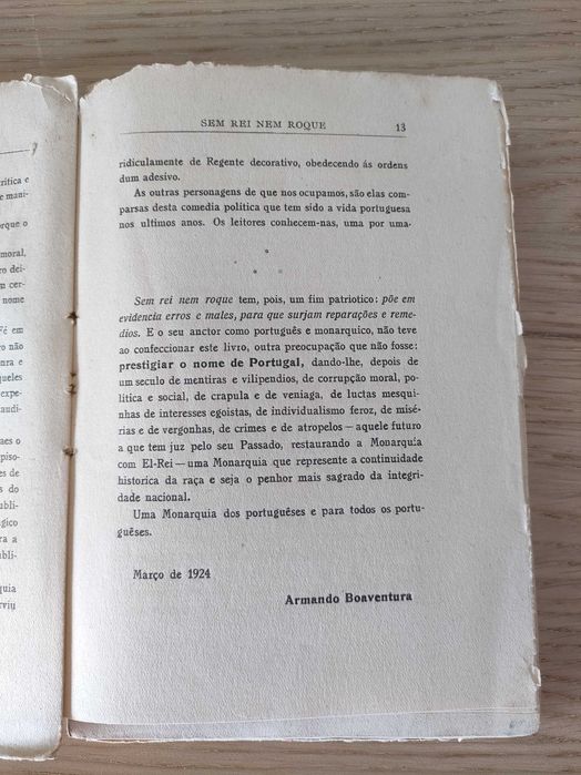 Sem rei nem Roque Livro antigo