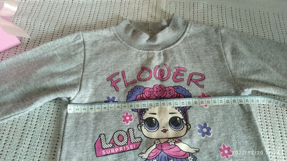 Кофта , блуза лол на флисе р 92-98