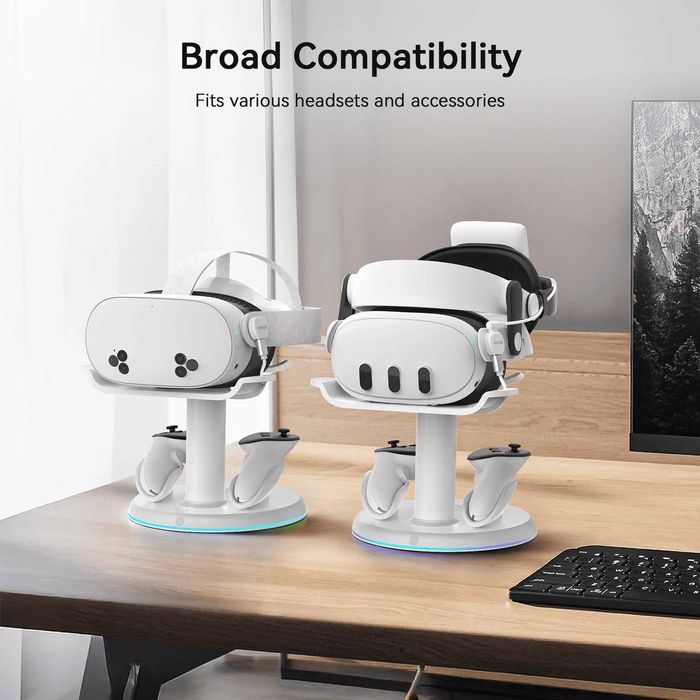 AMVR CD2 3-in-1 Magnetic Meta Quest 3/3S Charging Dock Зарядна станція