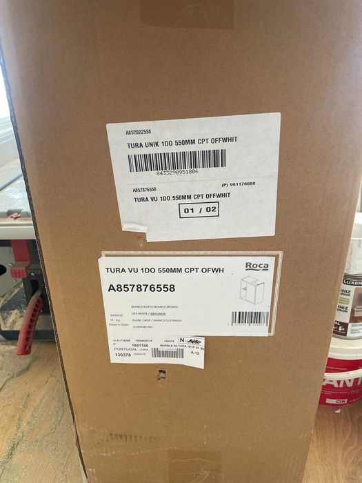 Conjunto de móvel de casa de banho com lavatório Roca