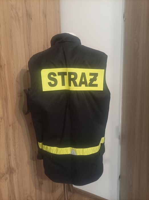 Kamizelka odblask straż + czapka polarowa straż gratis