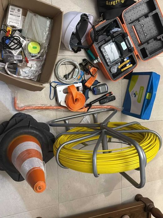 Kit Fibra Ótica completo Máquina de Fusão+Equipamientos Técnico