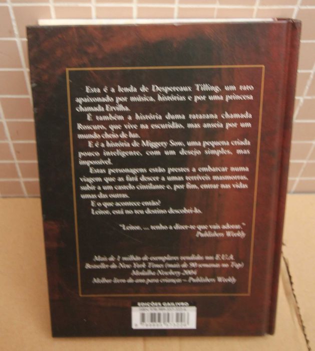 livro A Lenda de Despereaux de Kate DiCamillo