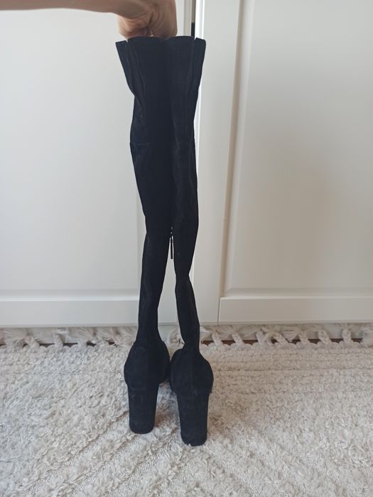 Kozaki za kolano zamszowe rozmiar 37