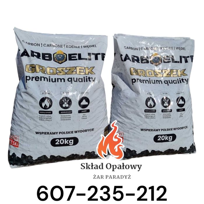 Ekogroszek workowany CarboELITE PolskieKopalnie 28MJ\kg 20kg 1 Gatunek