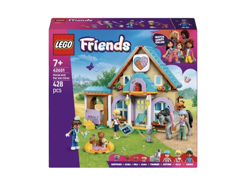 Nowe Klocki LEGO 42651 Friends Koń i Lecznica Dla Zwierząt ŁÓDŹ