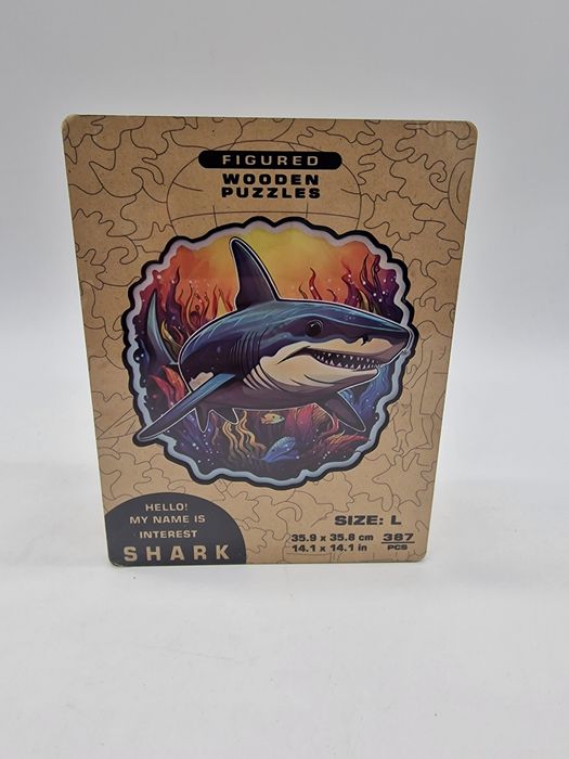 Puzzle Drewniane Shark Rekin Wooden Puzzles L 387 Elementów