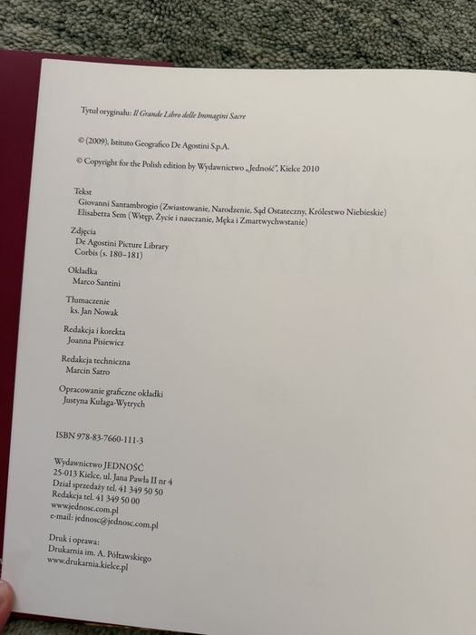 Ewangelia w obrazach wydawnictwo Jedność
