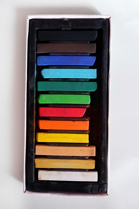 Caixa 12 lápis pastel seco Campus