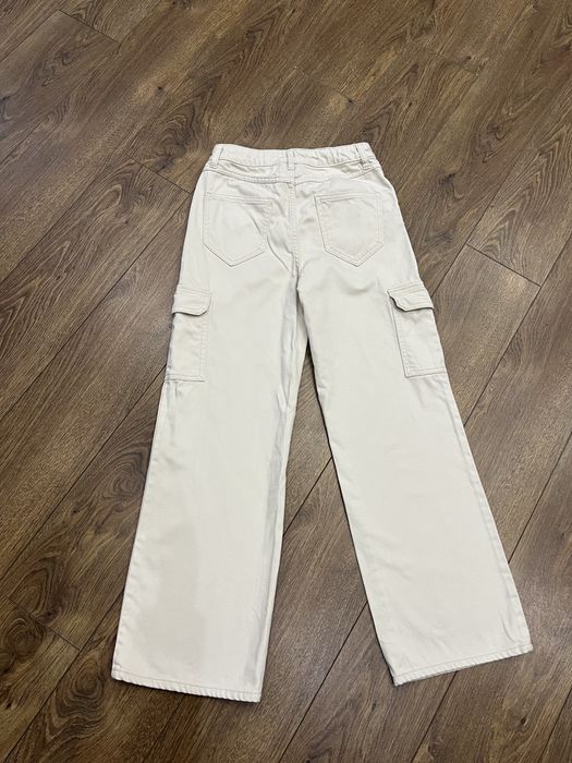 Джинси широкі карго дитячі 146см