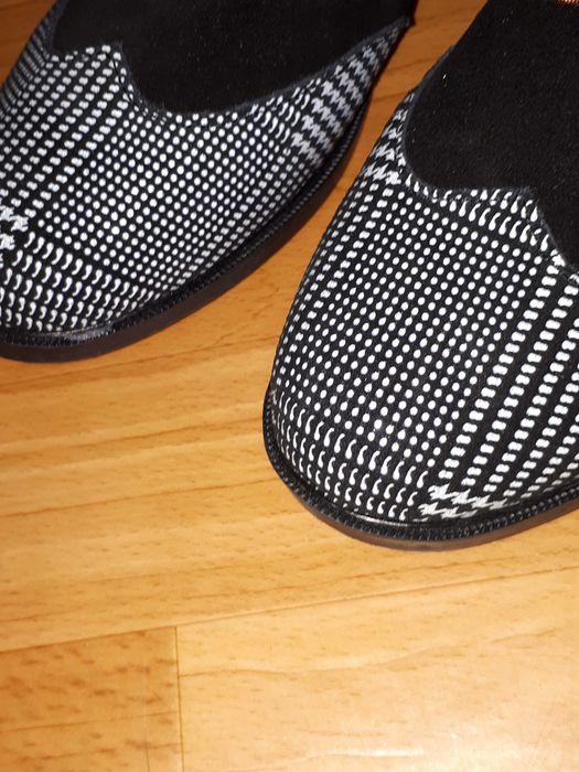 Buty LOFT37 Mokasyny skóra czarno-biale r.38