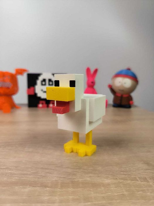 Фігурка "Курка з Minecraft" — яскравий декор у стилі піксельної гри