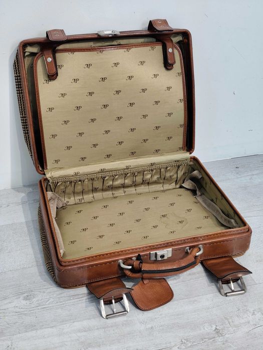 Stylowa Walizka Vintage / Retro – Lata 70./80. – Klasyczna Krata