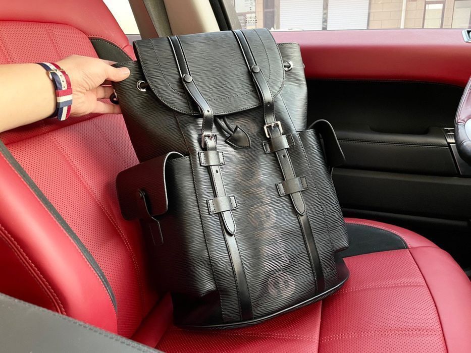 Louis Vuitton x Supreme мужской рюкзак черный оригинал портфель ранец
