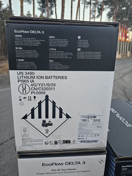 EcoFlow DELTA 3 нова європейська запакована зарядна станція